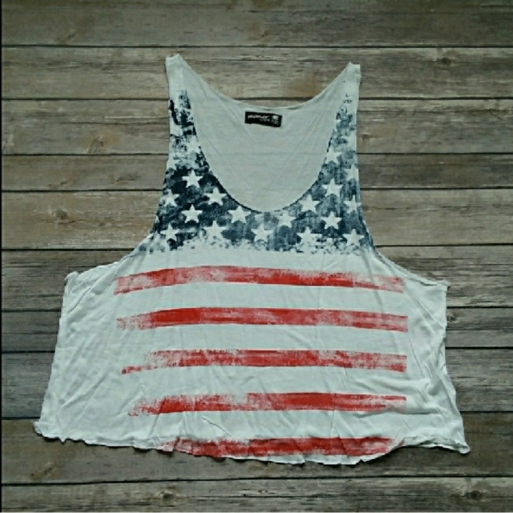 American Flag Crop Top 2S, 2M, 1L Left!